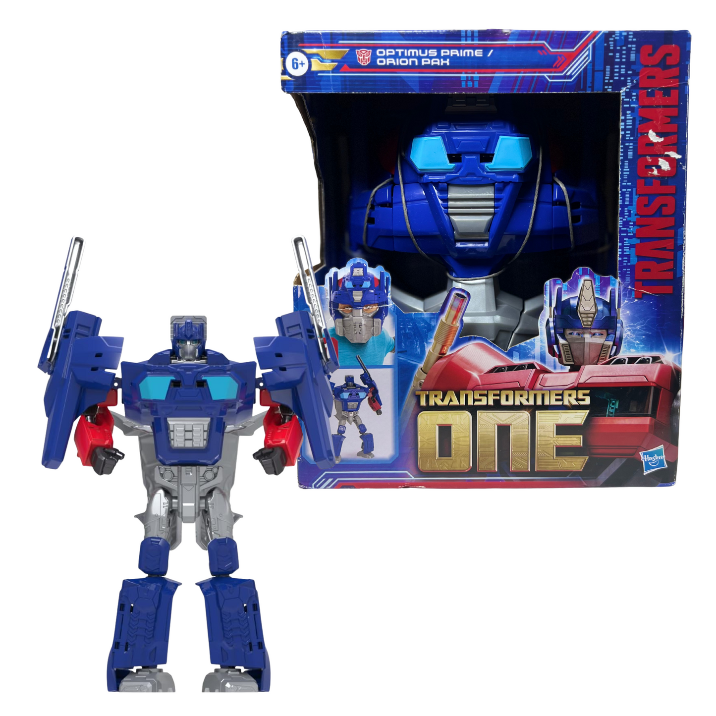 2-in-1 Robot Action Figure Converts to Wearable Mask – 9.9" Transforming Toy for Kids 6+