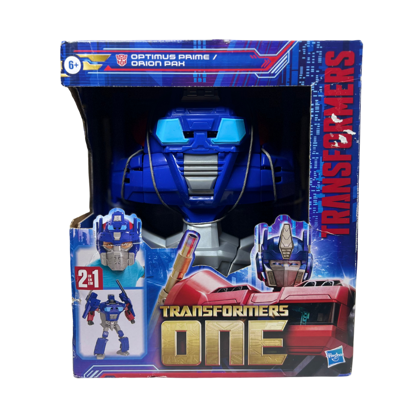 2-in-1 Robot Action Figure Converts to Wearable Mask – 9.9" Transforming Toy for Kids 6+
