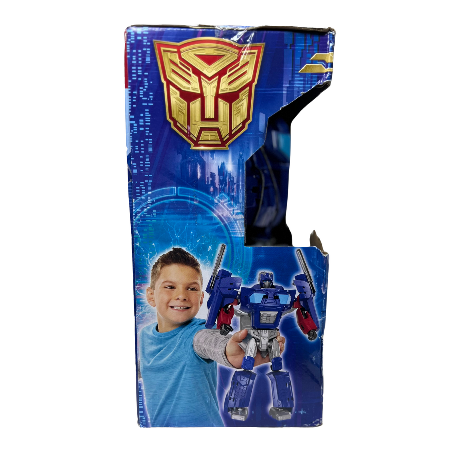 2-in-1 Robot Action Figure Converts to Wearable Mask – 9.9" Transforming Toy for Kids 6+