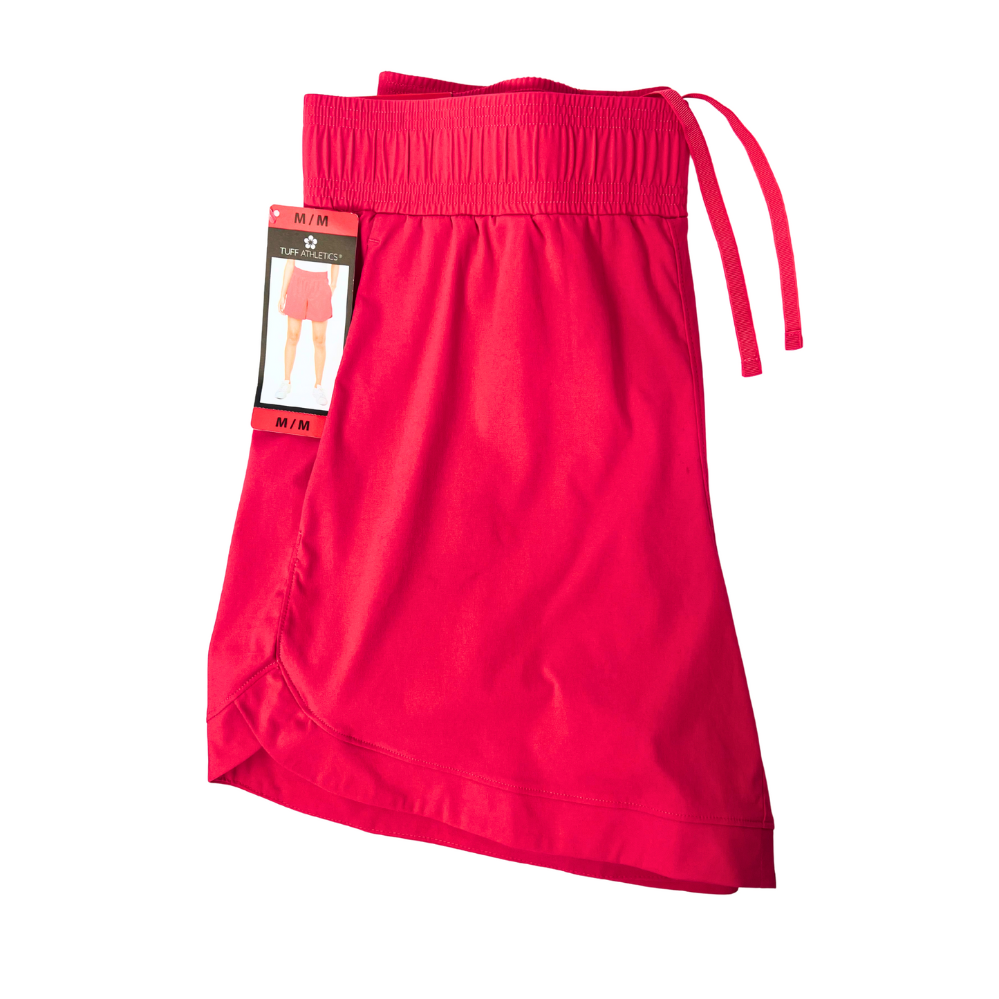 Tuff Active Pink Women's Athletic Shorts – Size M, 6" Inseam, Quick-Dry