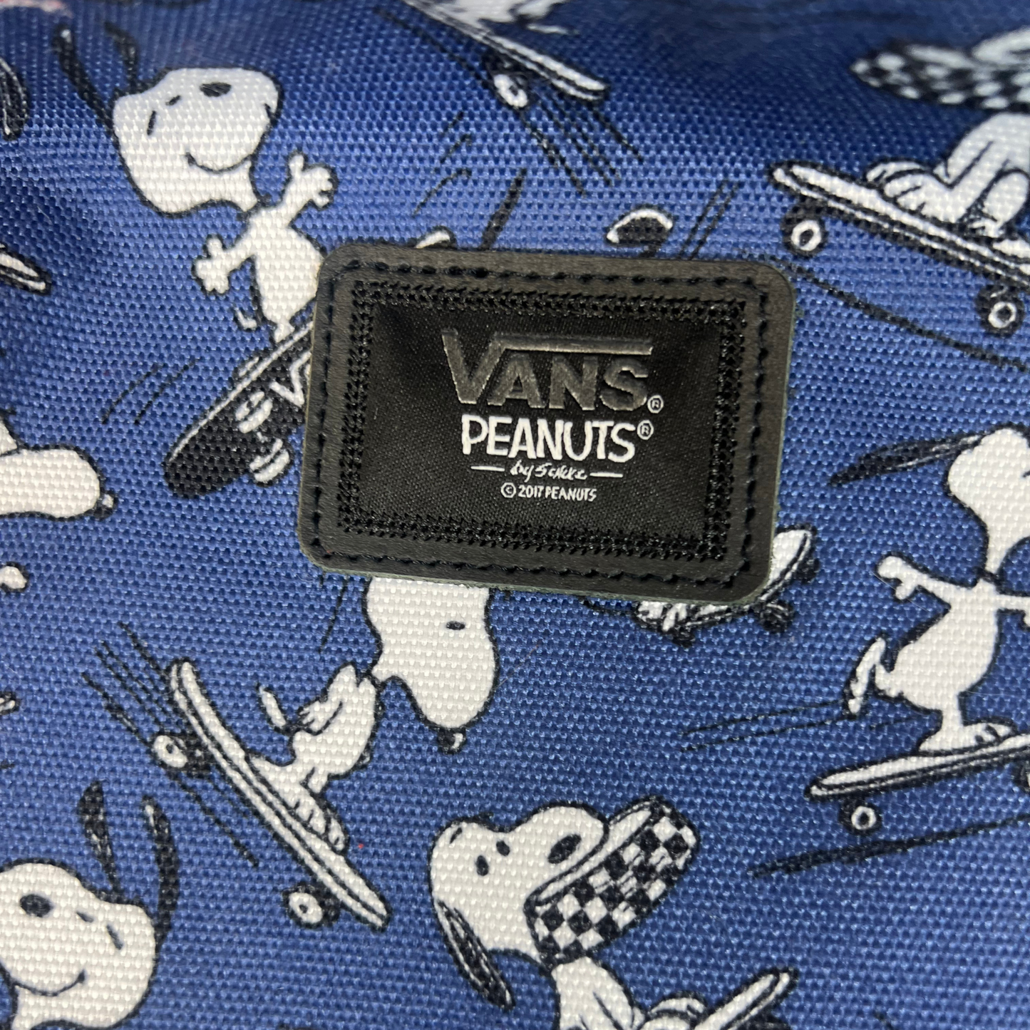 Peanuts Cartoon Print Backpack | Classic Blue School & City Bag