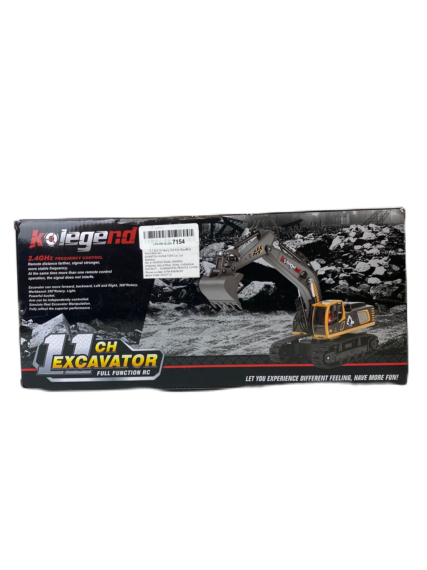 Kolegend 16 Inch Remote Control Excavator Toy