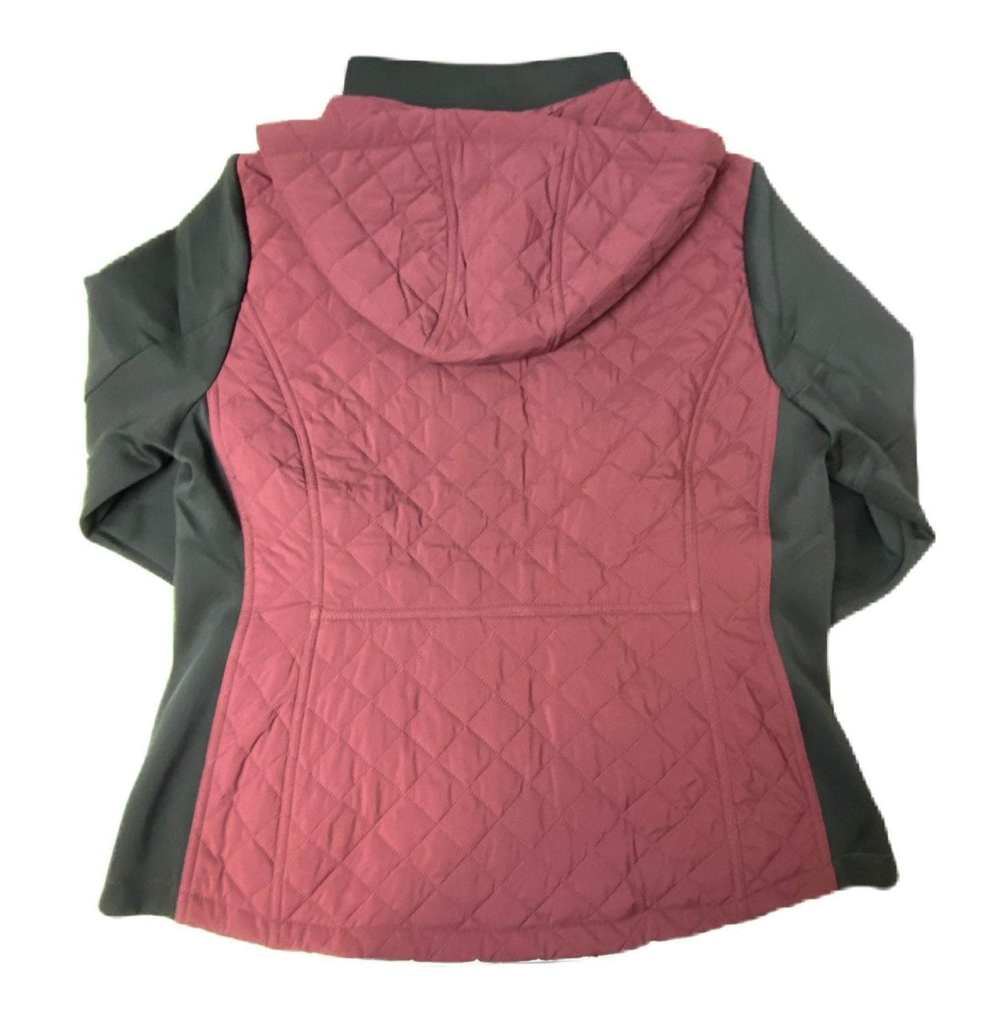 Women's Maroon and Black Jacket - XL