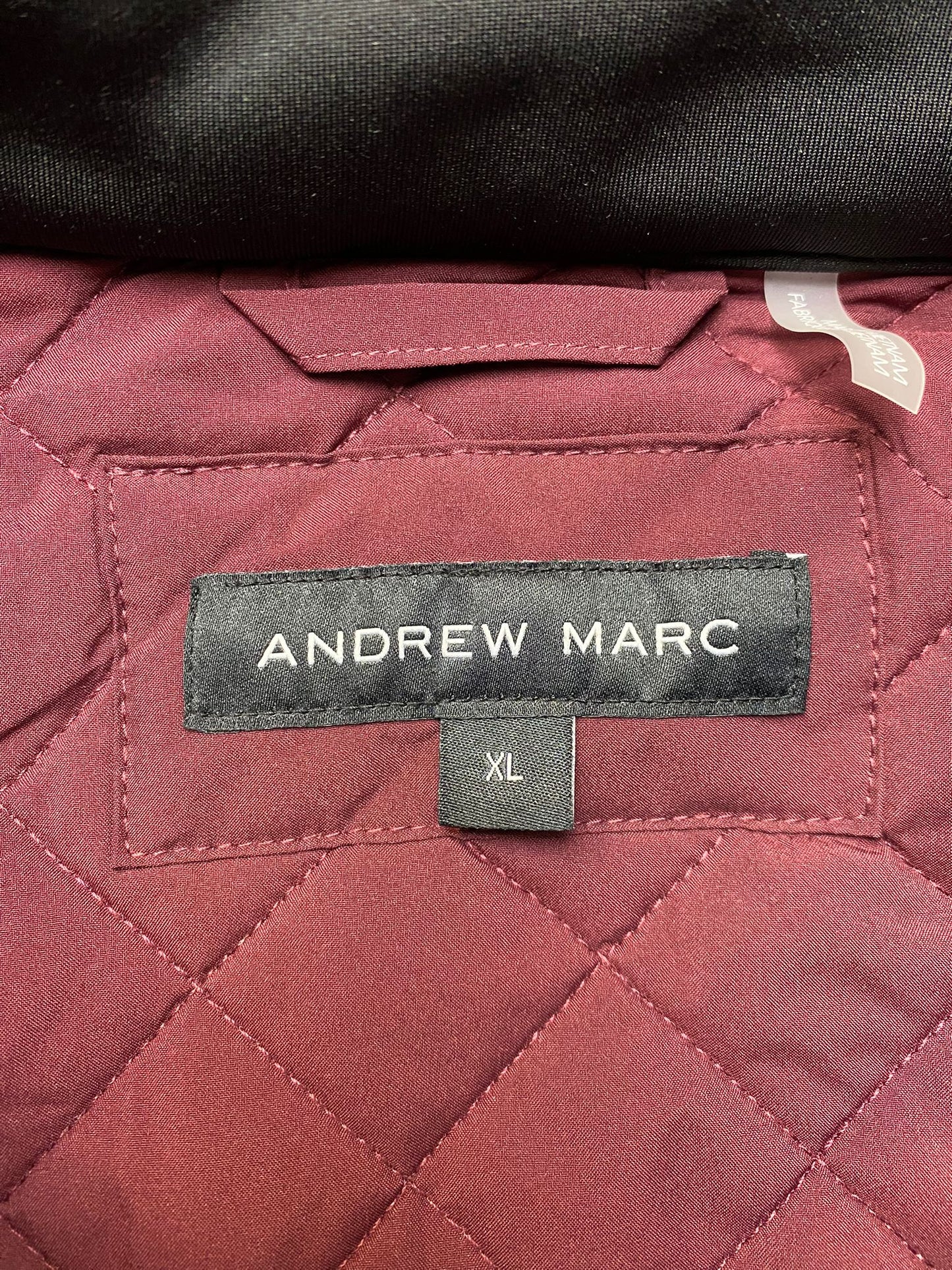 Women's Maroon and Black Jacket - XL