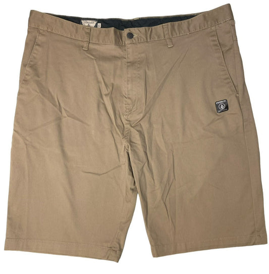 Men's Brown Stretch Shorts - 40