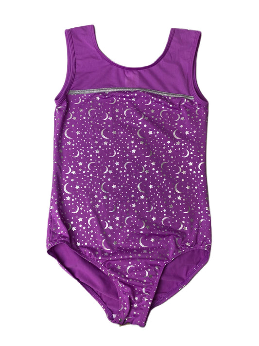 Girls Purple and Silver One Piece Swimsuit - XL (14/16)