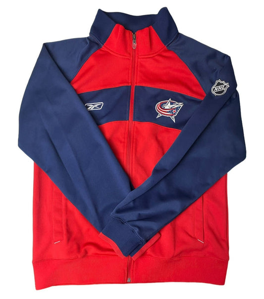NHL Men's Blue and Red Full Zip Sweater - S
