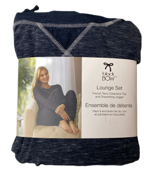 Women's Grey and Navy 2-Piece Lounge Set - S