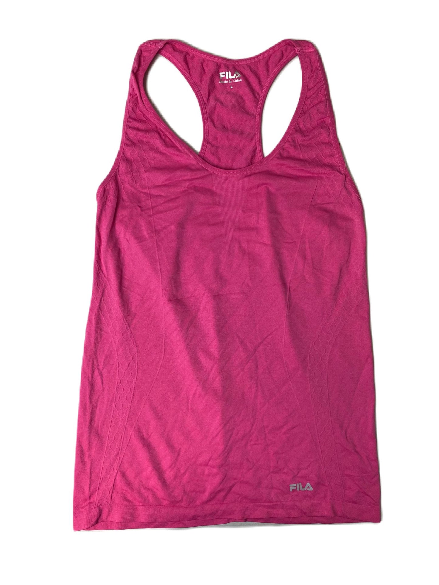 Women's Pink Sleeveless Active Top – Size Large, Lightweight Nylon Tank