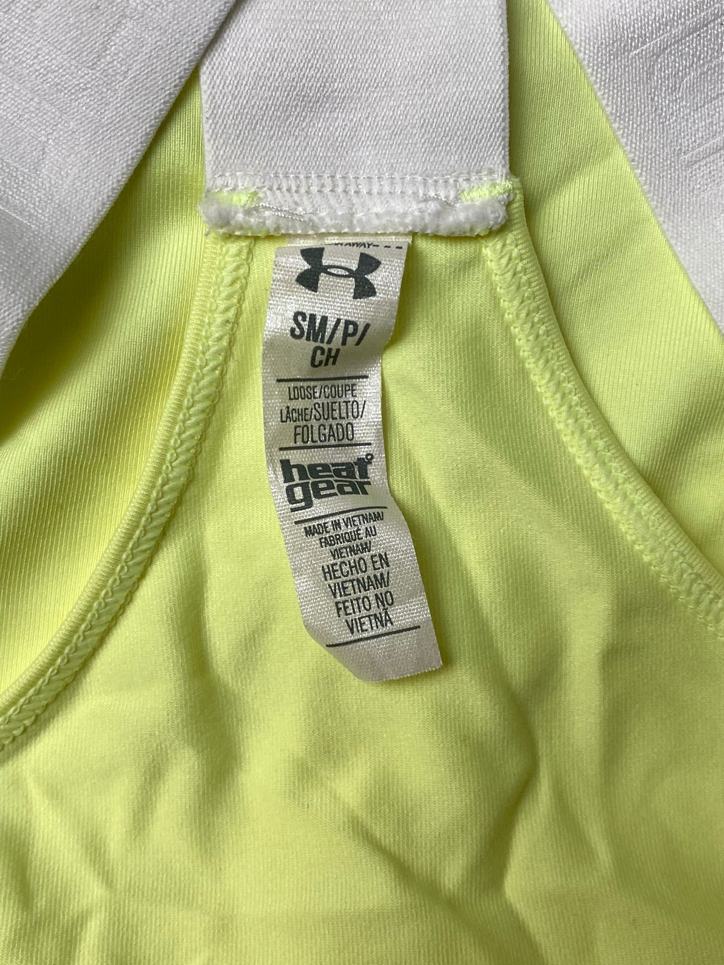 UA Women's Neon Green Athletic Sleeveless Shirt - S