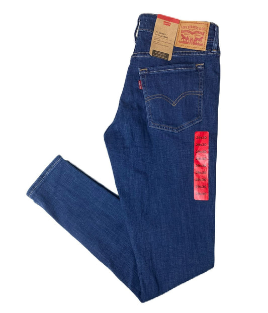 Women's Blue Mid-Rise 711 Skinny Jeans - 29x30