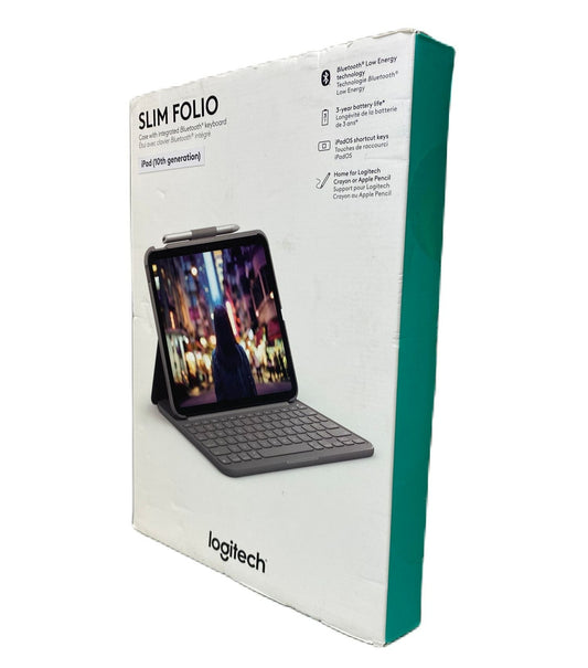 Logitech Slim Folio Keyboard Case for iPad (10th Generation)
