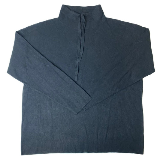 Women's Black Long Sleeve Turtle Neck Sweater - X (14W)