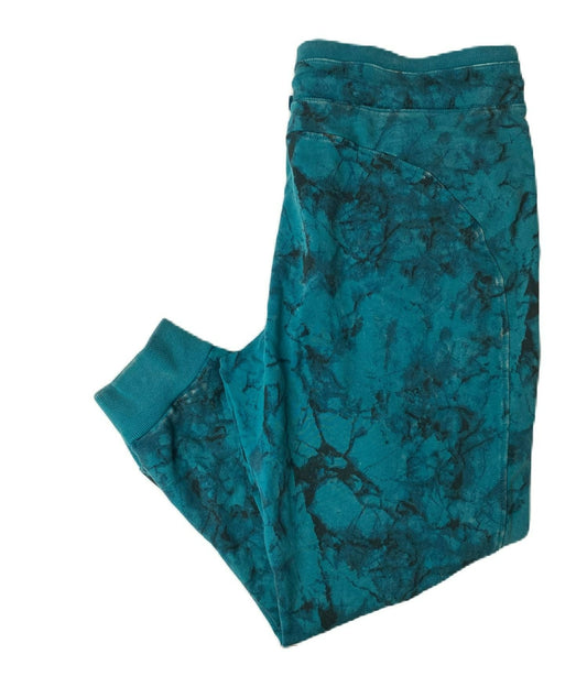Women's Teal Spruce Marble Joggers - XL