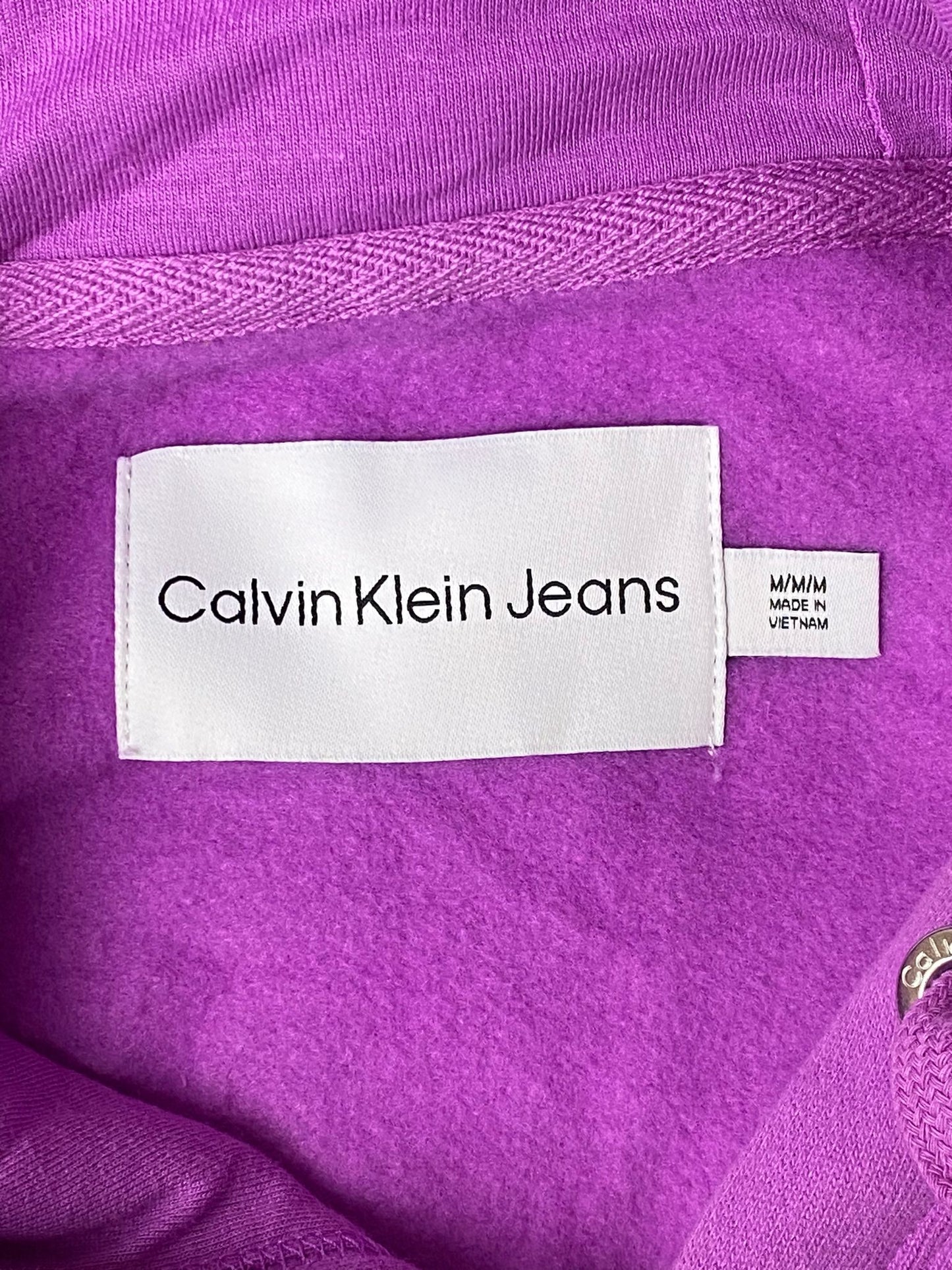 CK Women's Pink Long Sleeve Hoodie - M