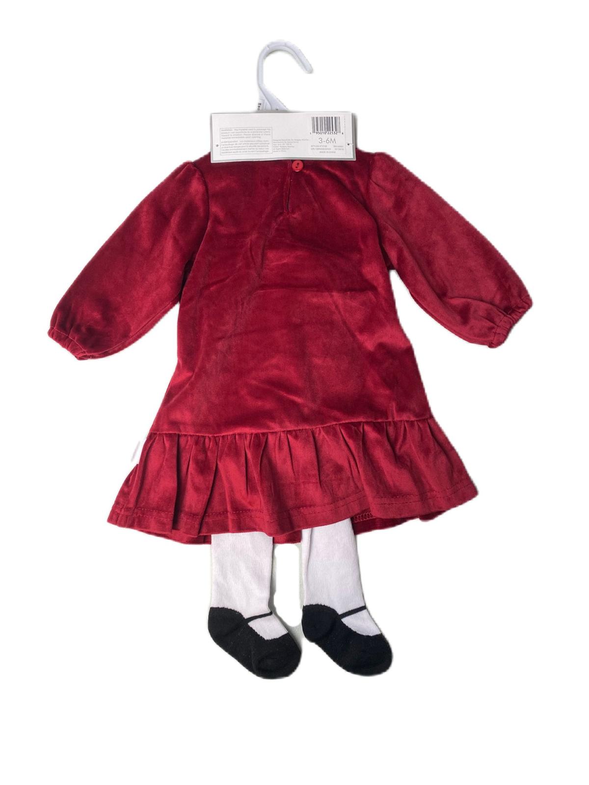 Baby Girls Red Long Sleeve 2-Piece Set - 3-6M