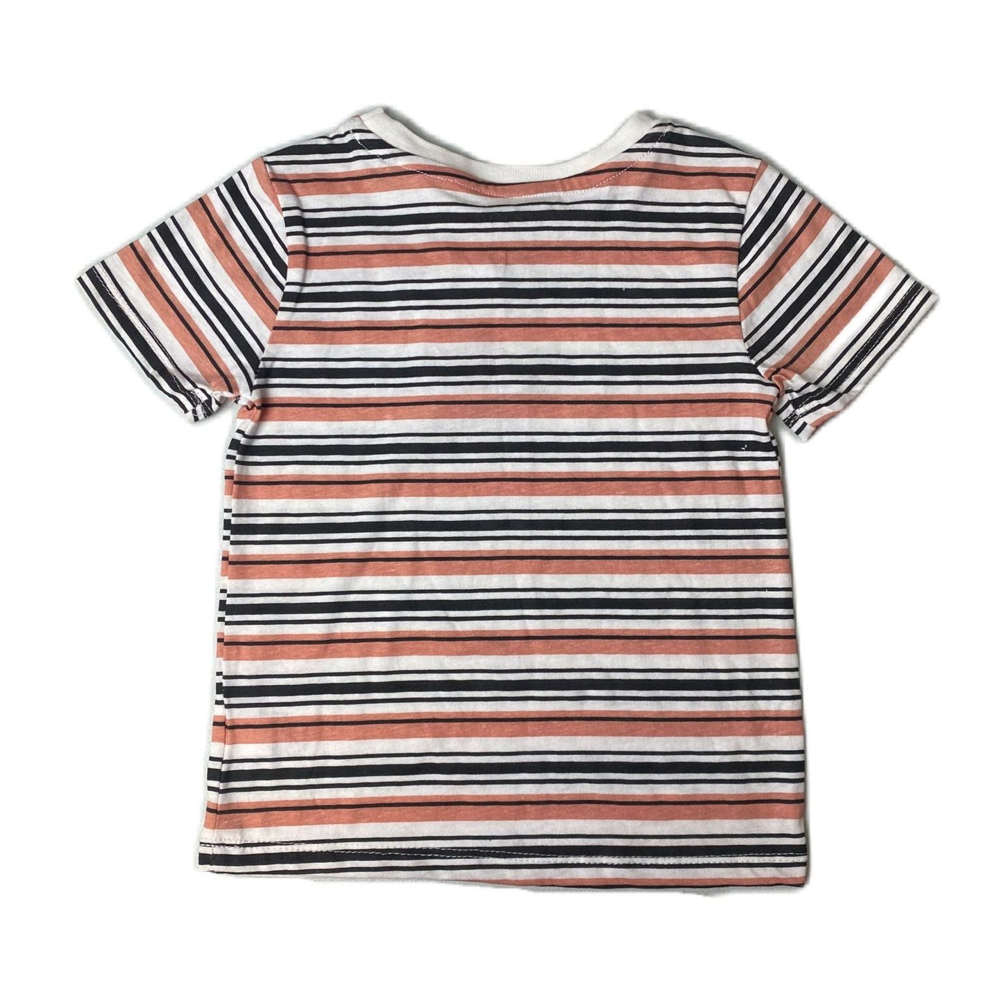 JS Girls Multicolor Striped Short Sleeve T-Shirt - 4