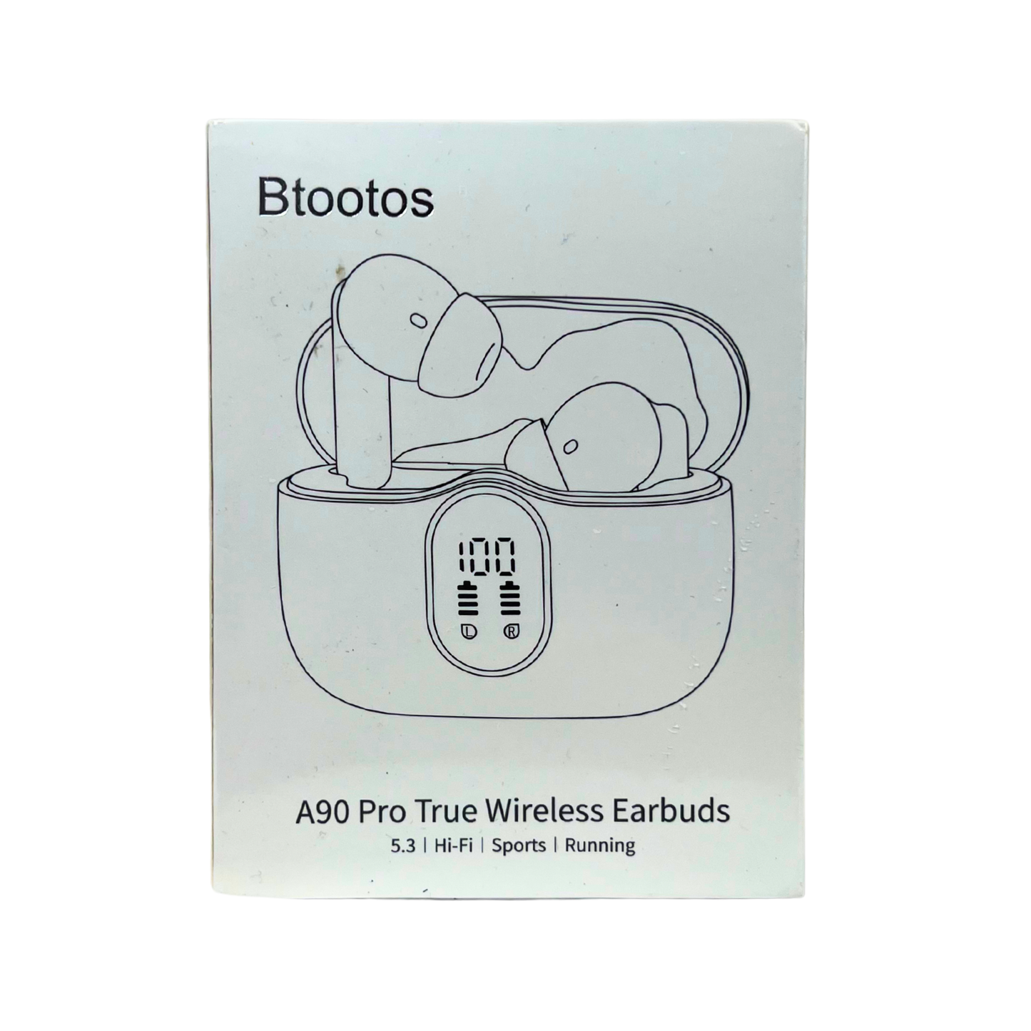 Wireless Earbuds Bluetooth 5.3 Headphones – 40H Playtime, Noise Cancelling Mics, Waterproof, LED Display