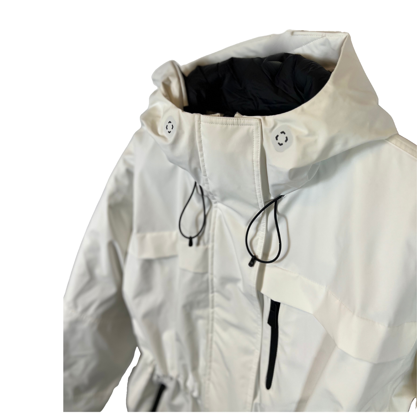 Rare Zara Ski Jacket - White, Size M, Rocco Edition