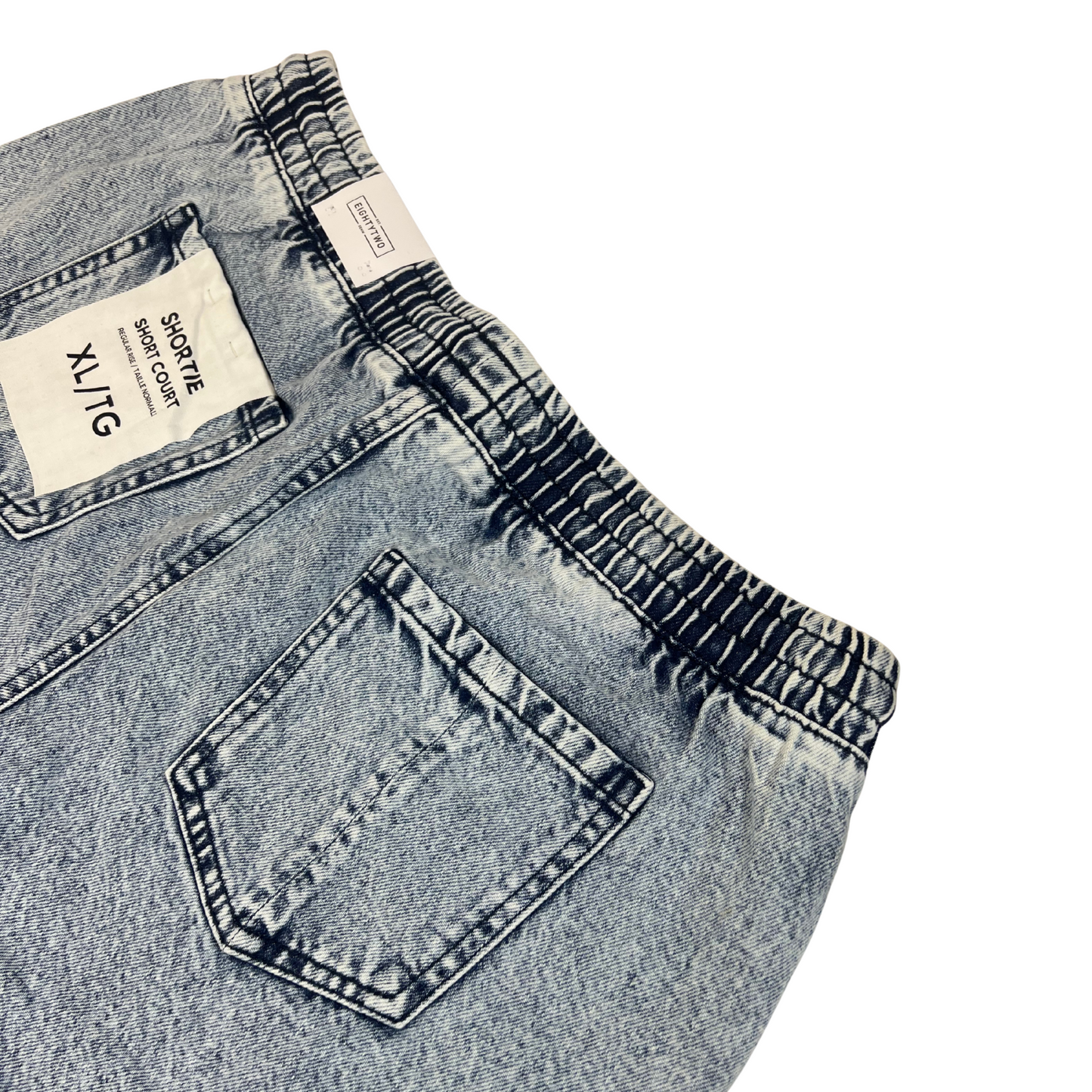 Women’s Denim Shortie Shorts Regular Rise Blue Size XL