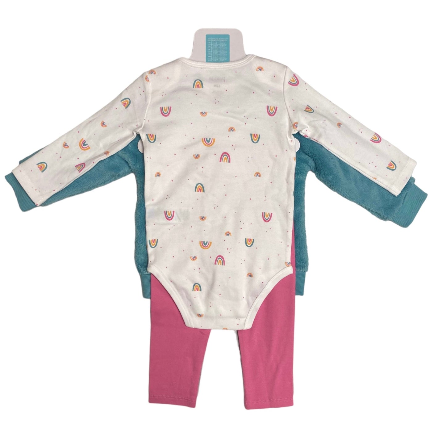Unicorn 4-Piece Plush Top With Bodysuit & Pants