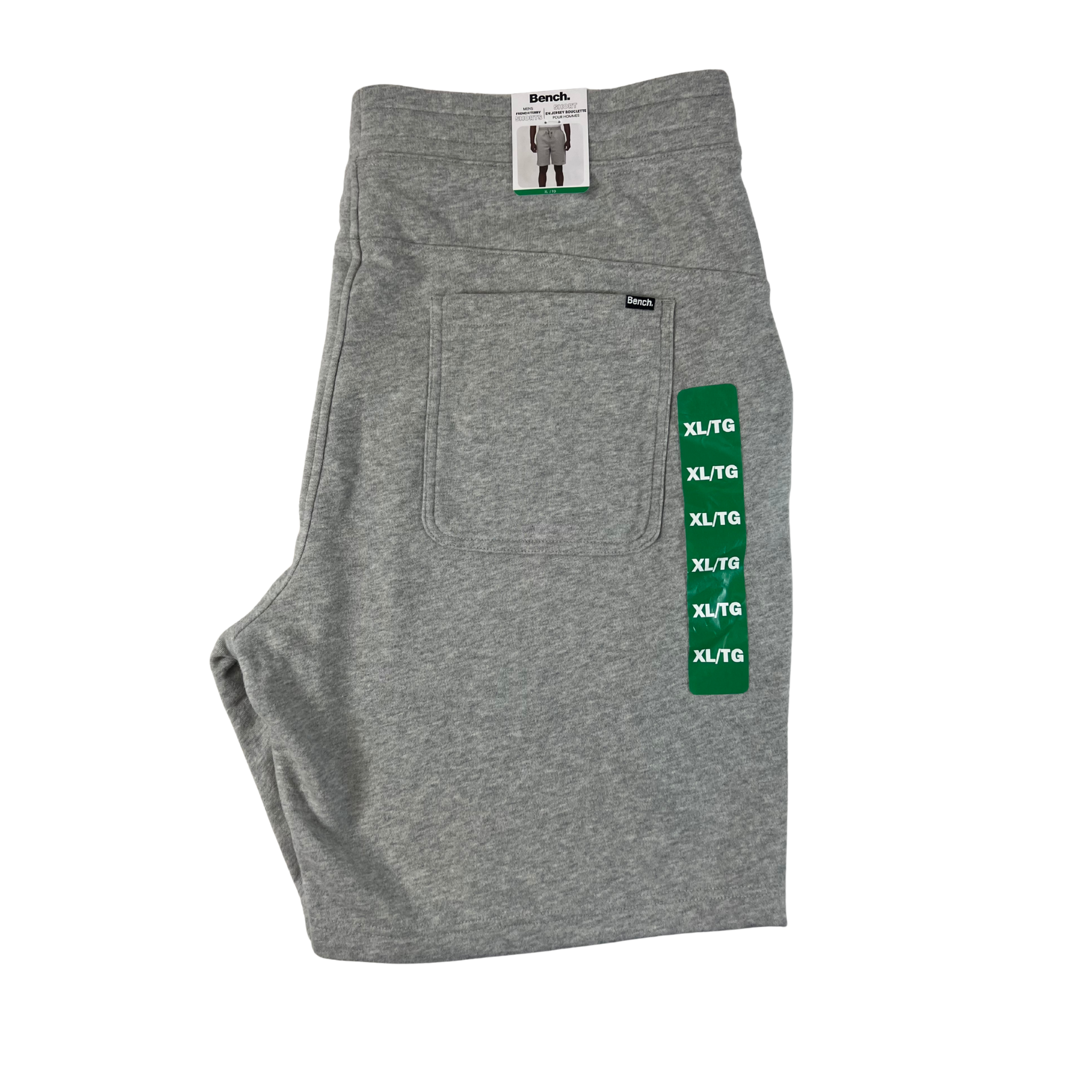 Bench Men’s French Terry Shorts – Light Grey, XL