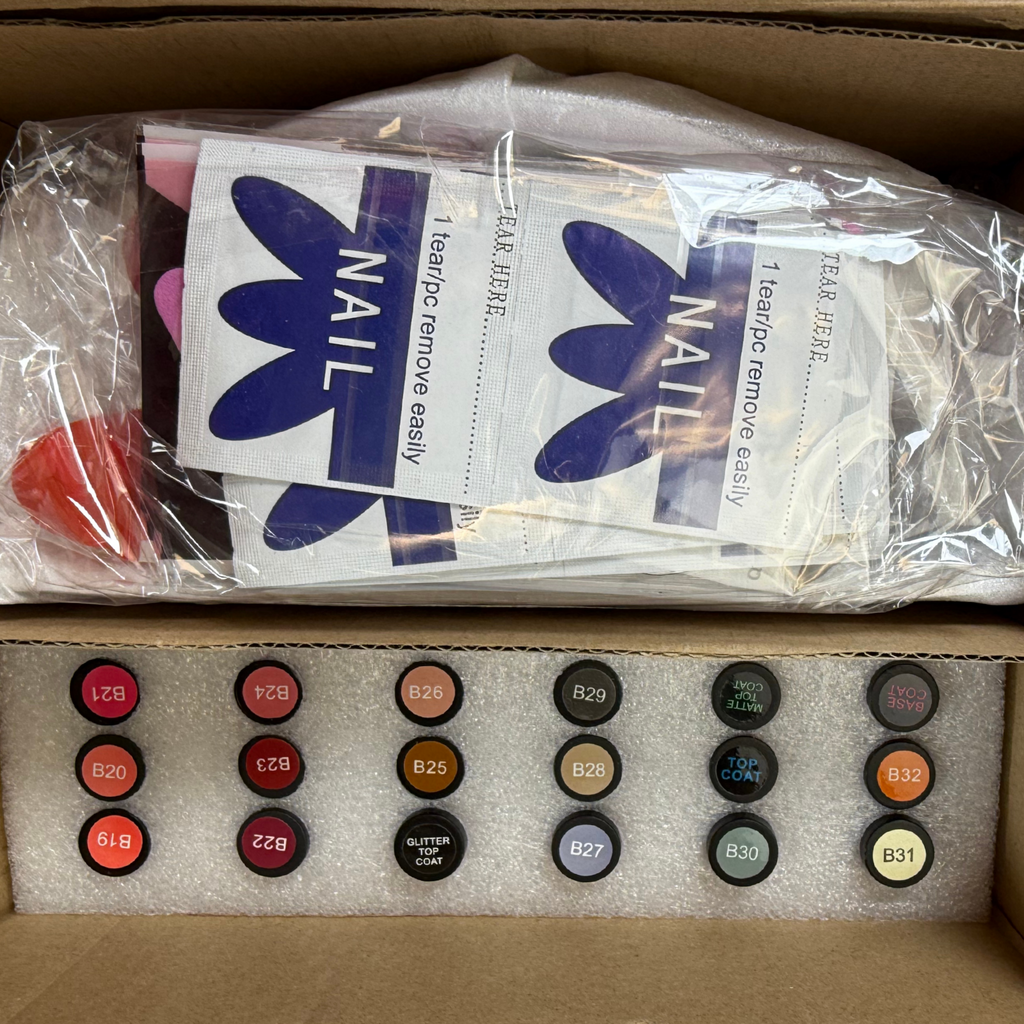 36 PCS Gel Nail Polish Kit with UV Lamp – 32 Colors Gel Polish Set with Base Coat, Top Coats & Manicure Tools