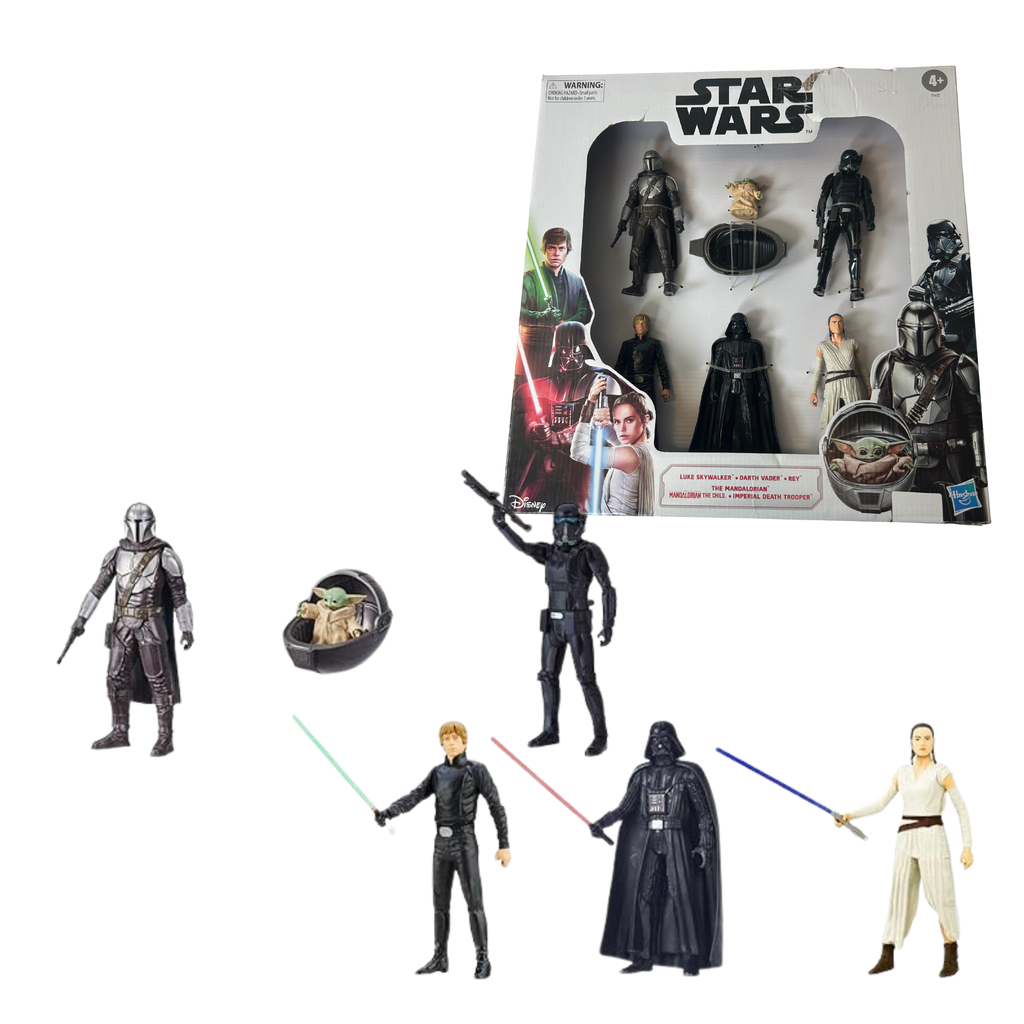 6-Piece 6-Inch Action Figure Set – Iconic Galactic Heroes & Villains for Kids 4+