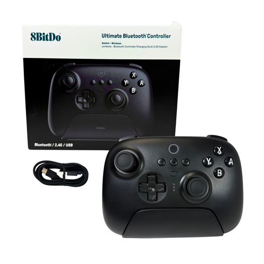 8BitDo Ultimate Bluetooth Controller – Switch, Windows, Steam Deck (Black)