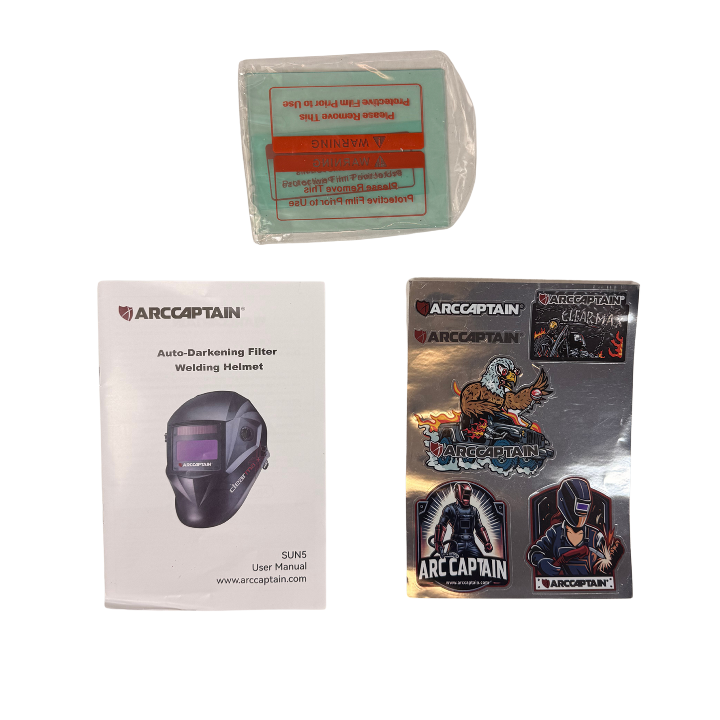 Auto-Darkening Welding Helmet with True Color Lens & 4 Arc Sensors