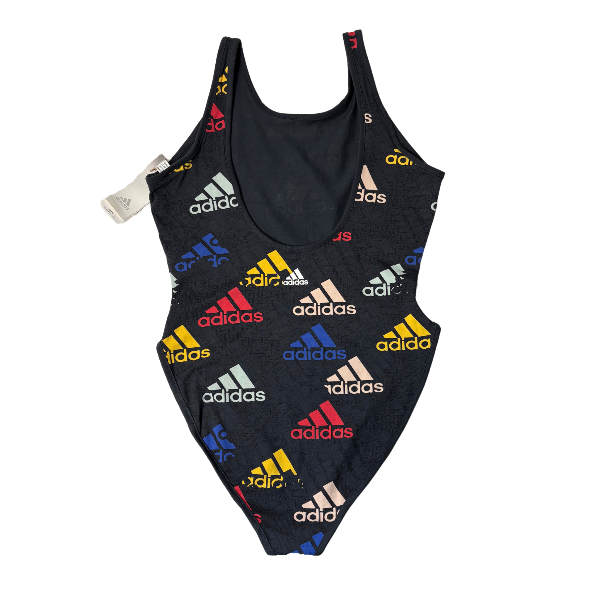 Women’s Multicolor Bodysuit Tight Fit Cotton Stretch Size L