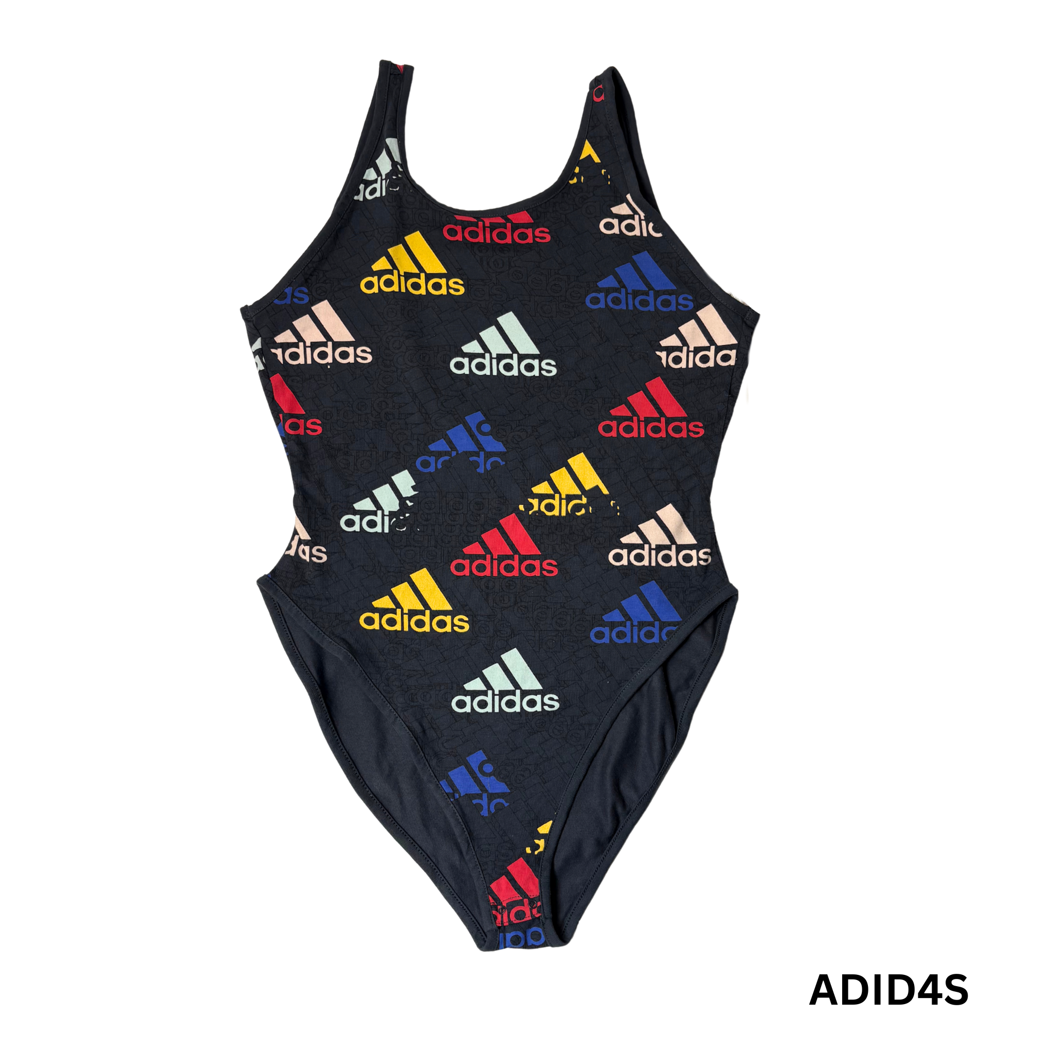 Women’s Multicolor Bodysuit Tight Fit Cotton Stretch Size L