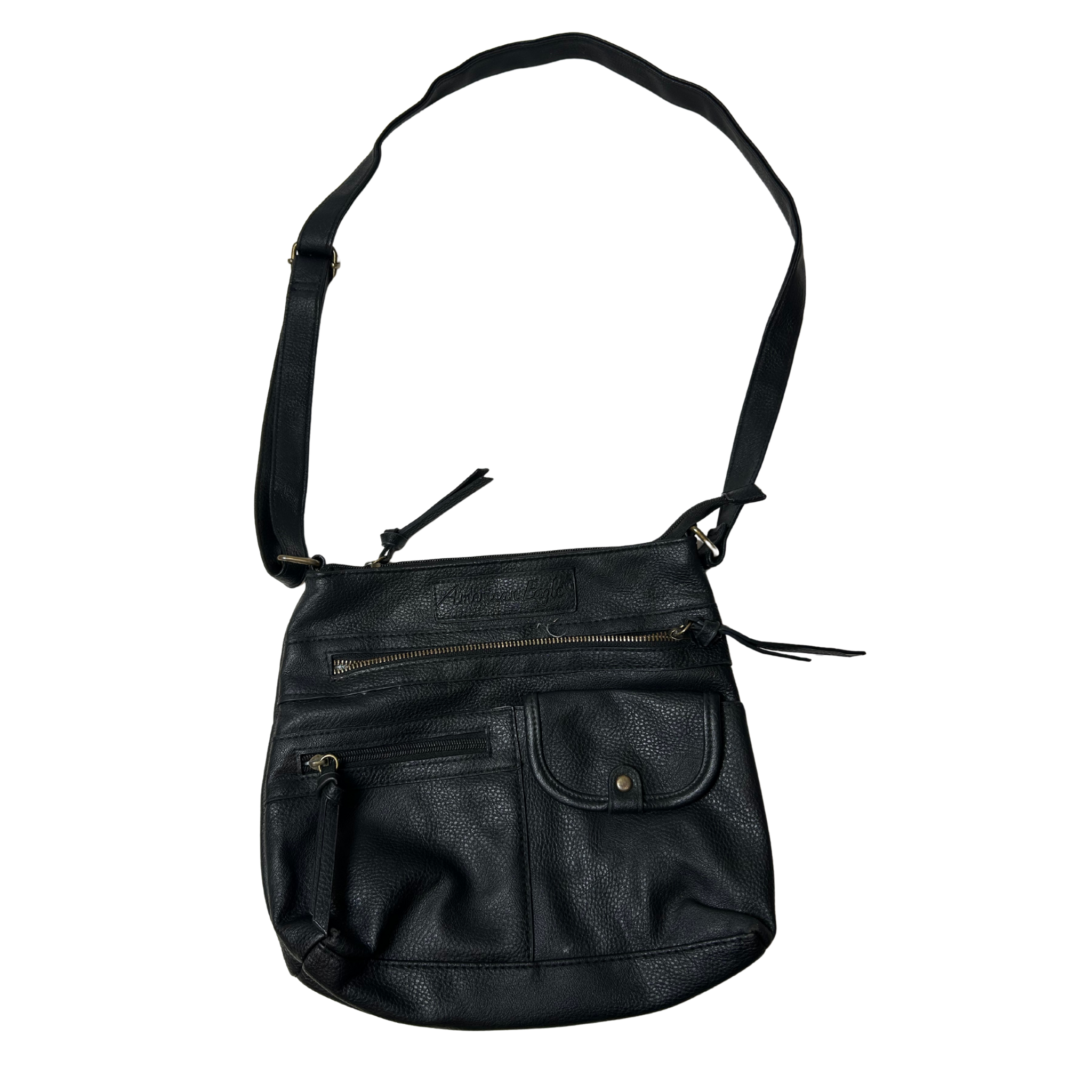 Women’s Shoulder Bag – Black Faux Leather