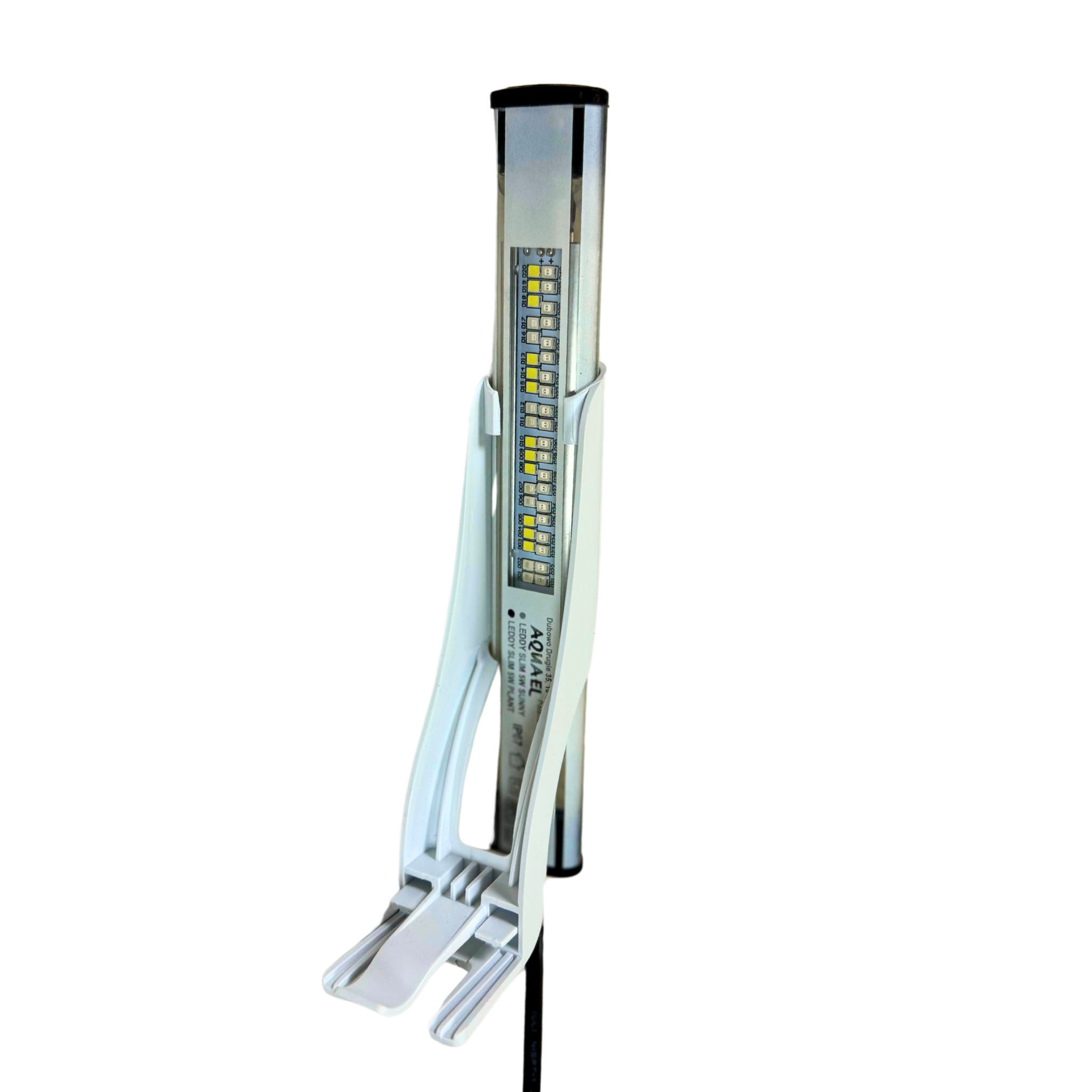 Aquael Leddy Slim Sunny Premium LED Aquarium Light (White, 5W, 8"–11.75") – Tanks, White
