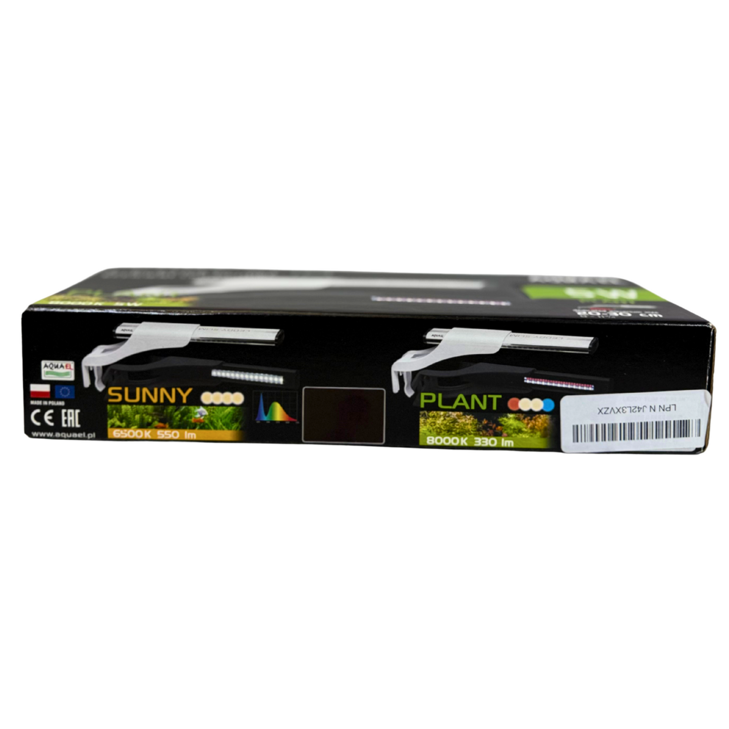 Aquael Leddy Slim Sunny Premium LED Aquarium Light (White, 5W, 8"–11.75") – Tanks, White