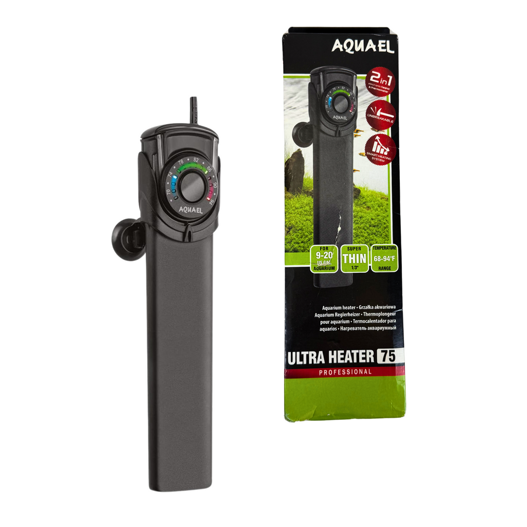 Ultra Aquarium Heater – 75W for 9–20 Gallon Tanks, Fresh or Saltwater