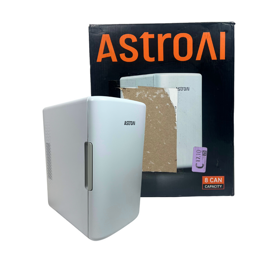 AstroAI Mini Fridge 6L, Skincare & Makeup Cooler and Warmer, Portable for Bedroom, Office, Travel (Snow White)