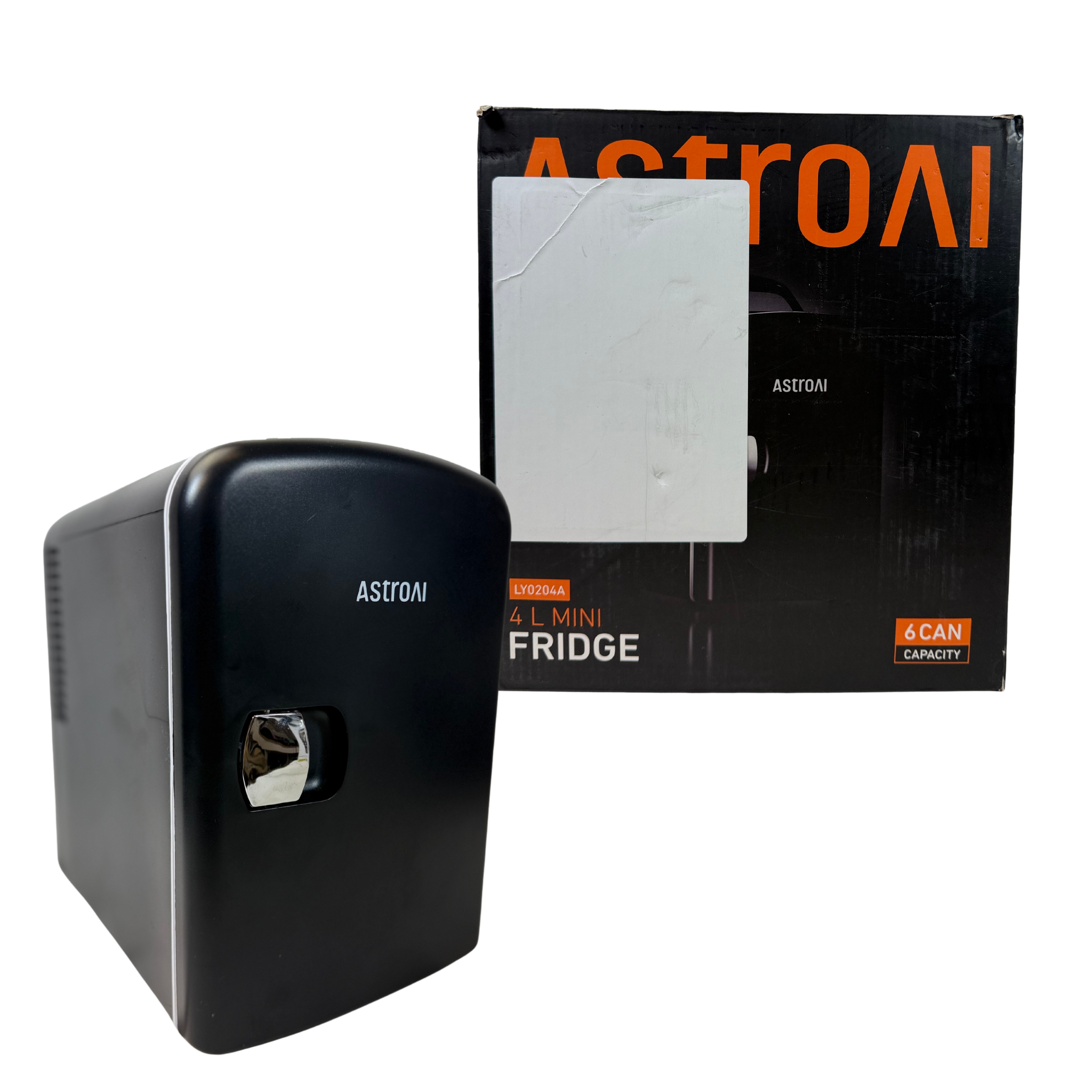 AstroAI Mini Fridge 4L, Portable Skincare & Beverage Cooler for Car/Home, Black