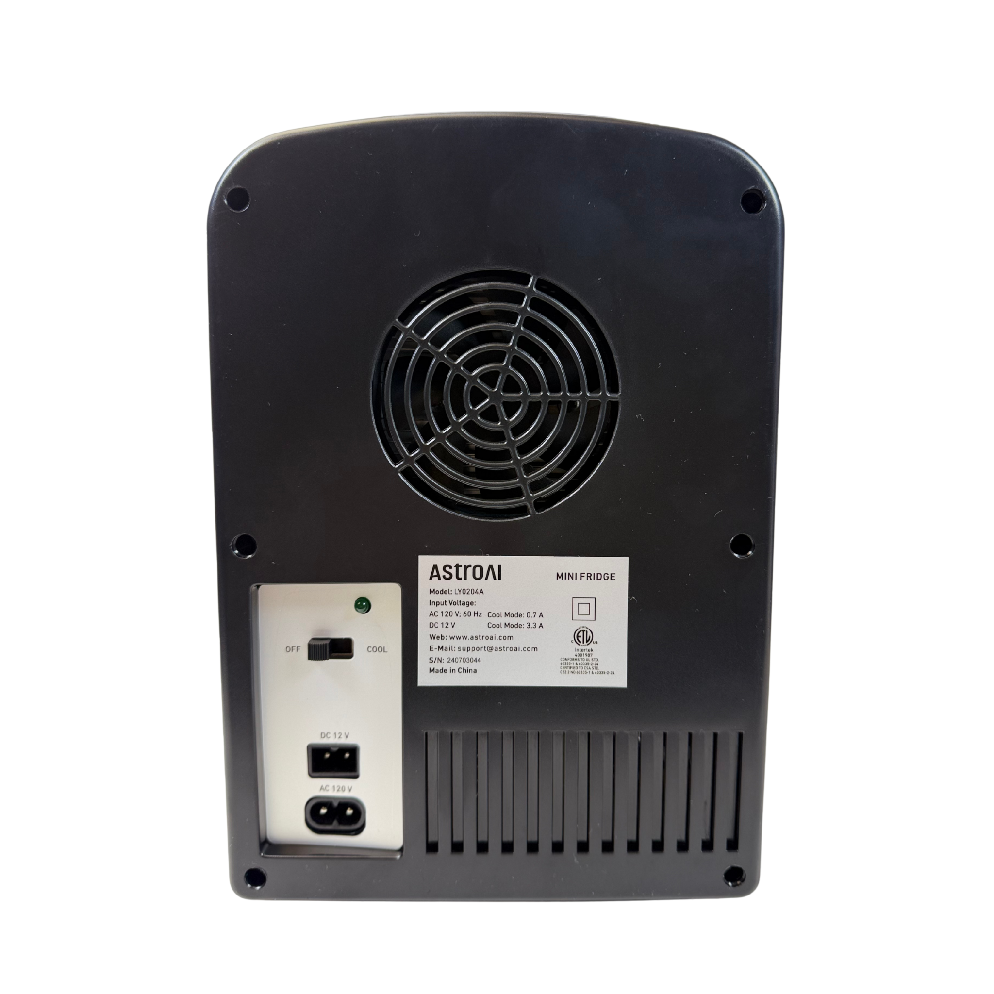AstroAI Mini Fridge 4L, Portable Skincare & Beverage Cooler for Car/Home, Black