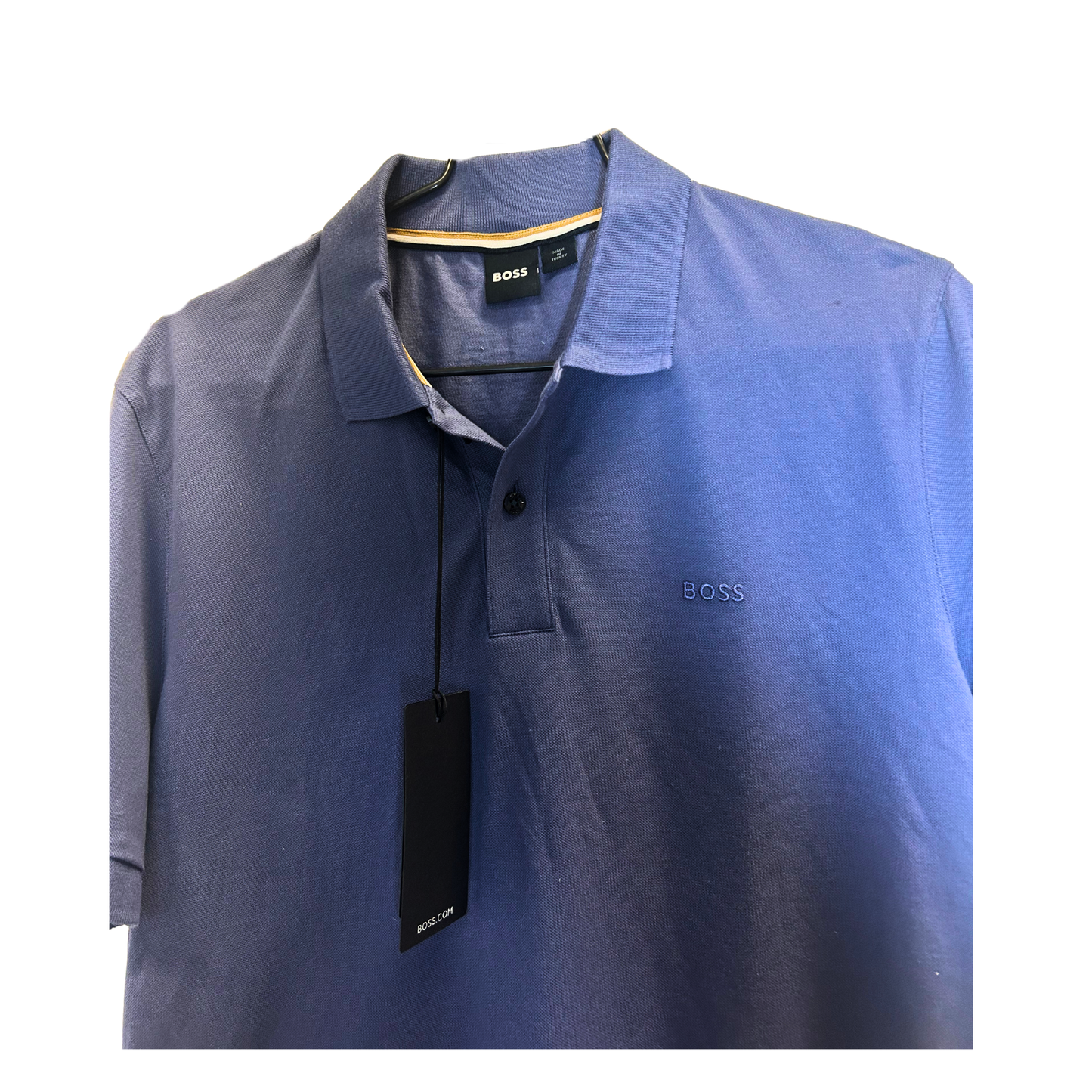 Men’s Pallas Short Sleeve Polo Shirt – Blue – Size L