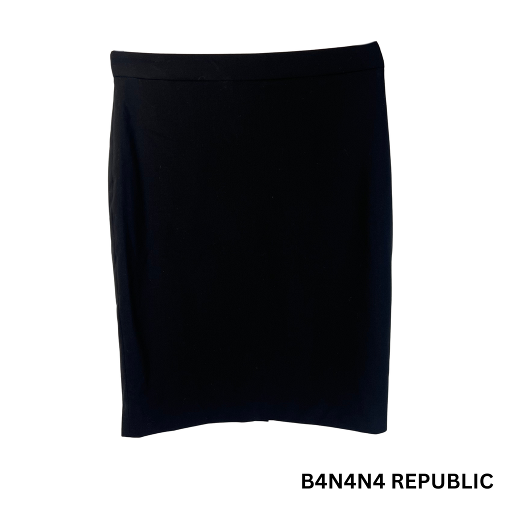 BR Black Wool Blend Skirt Size 4 – Elegant Office & Casual Wear