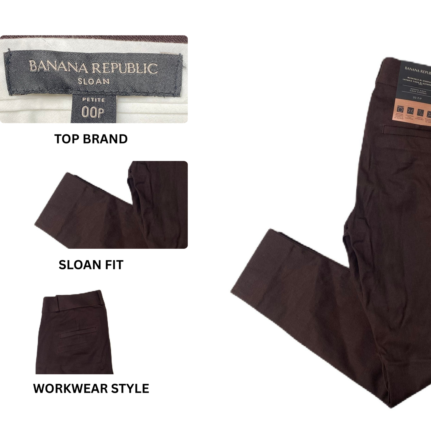 BR Women's Brown Modern Sloan Dress Pants - 00P