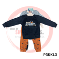 Baby Boy 4-Piece Blue Plush Top With Bodysuit & Pants