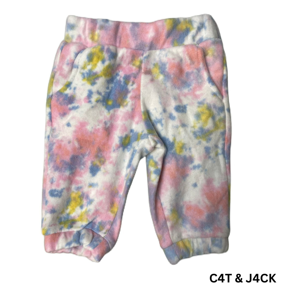 Baby Girls Multicoloured Soft Joggers - 12M