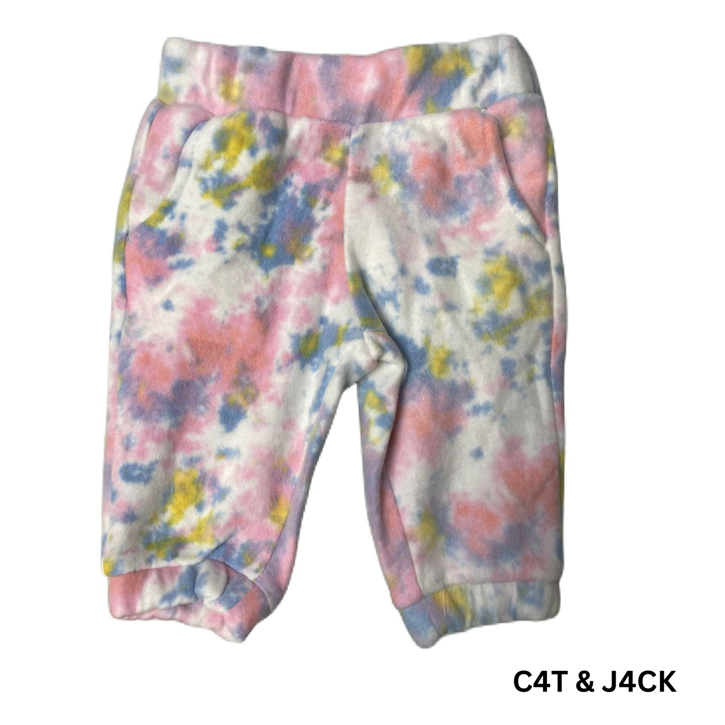 Baby Girls Multicoloured Soft Joggers - 12M