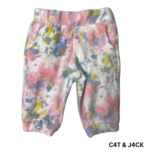 Baby Girls Multicoloured Soft Joggers - 12M