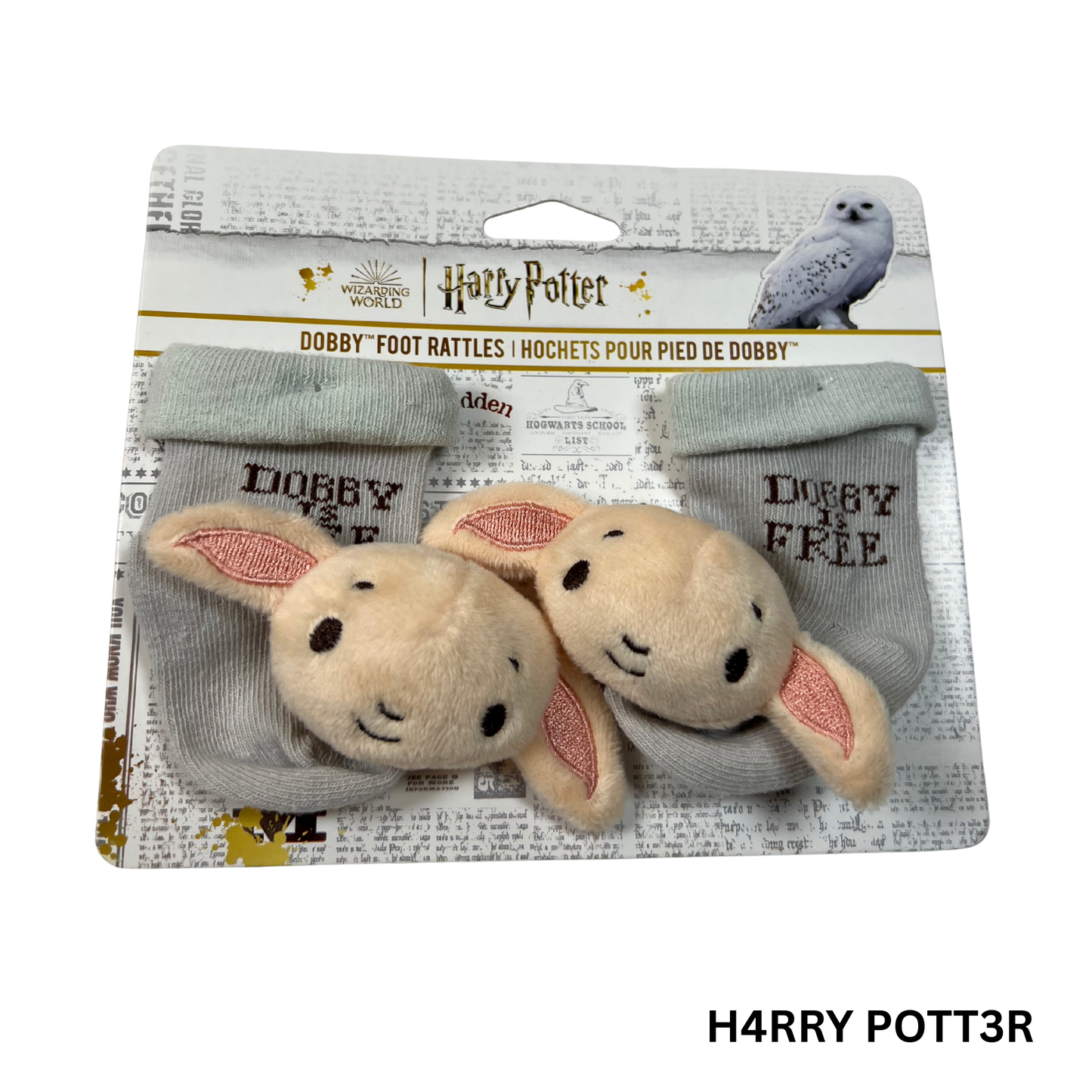 Baby Rattle Socks with Plush Character – 0-6 MO