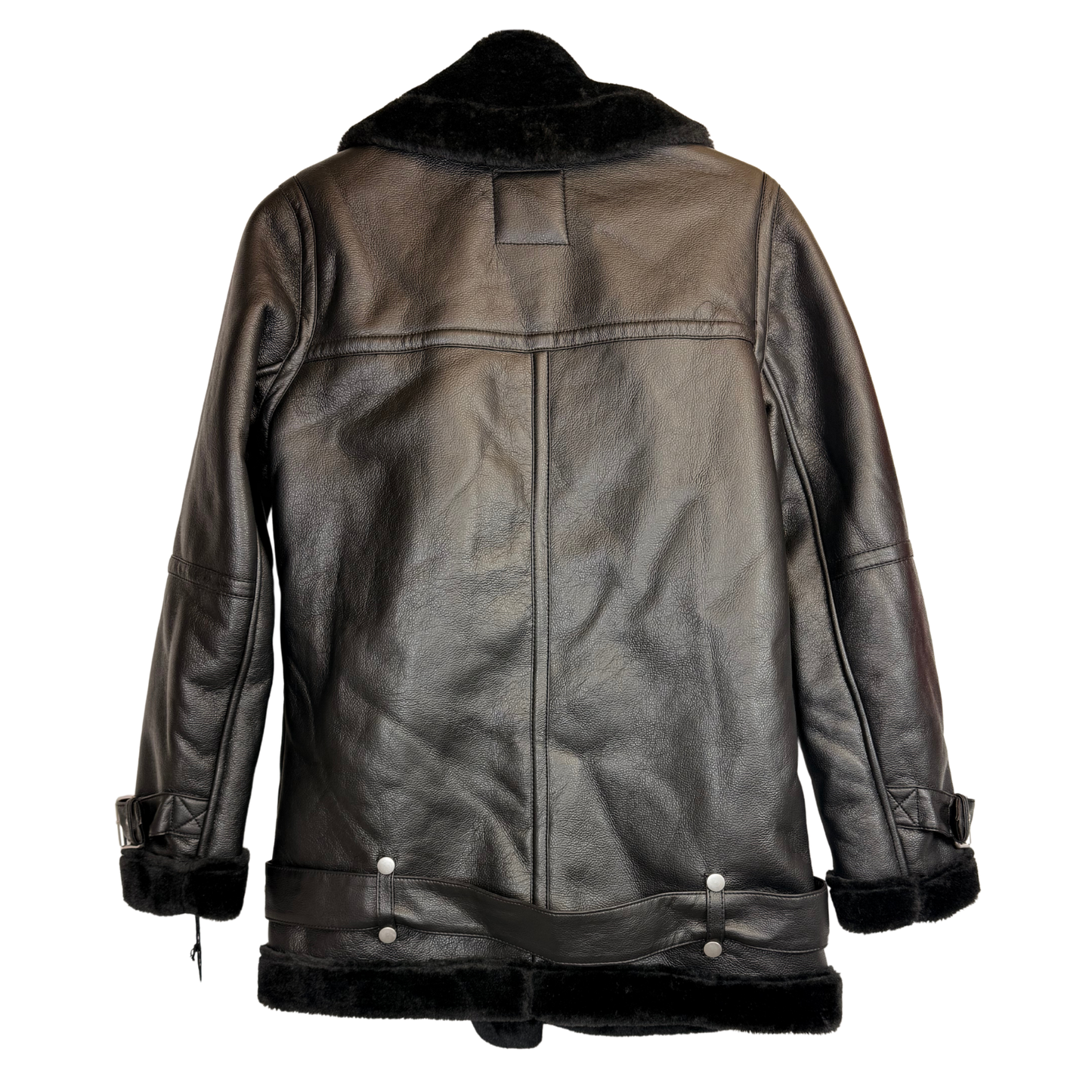 Women’s Black Faux Fur Jacket – Size S