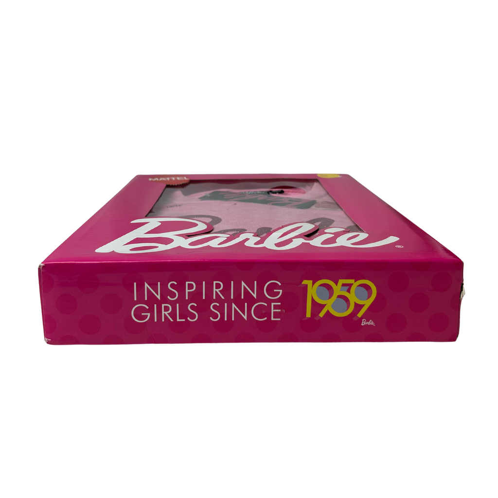 Barbie Pink Glitter Logo Sweatshirt Girls Size 10/12