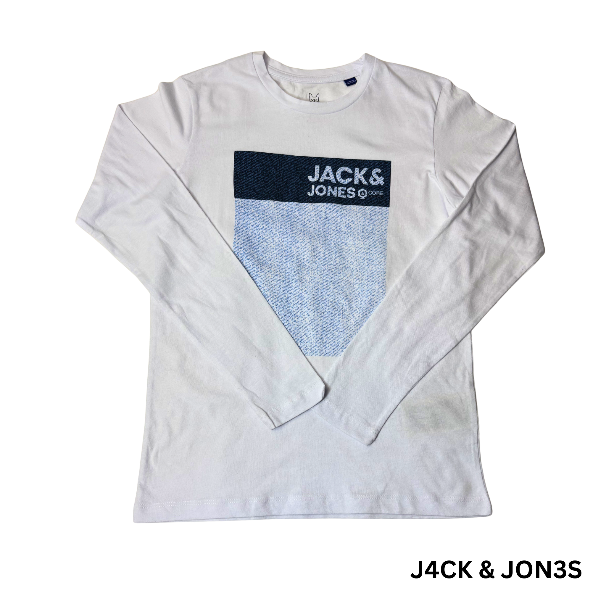 Boys White Graphic Long Sleeve T-Shirt – Size 12Y